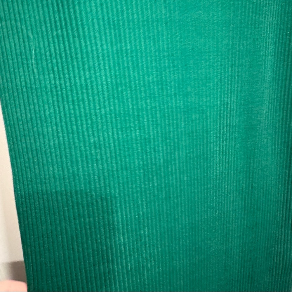 Enza Costa Off Shoulder Ribbed Jersey Midi Dress XS Green‎ Wedding Guest Party - Picture 6 of 13